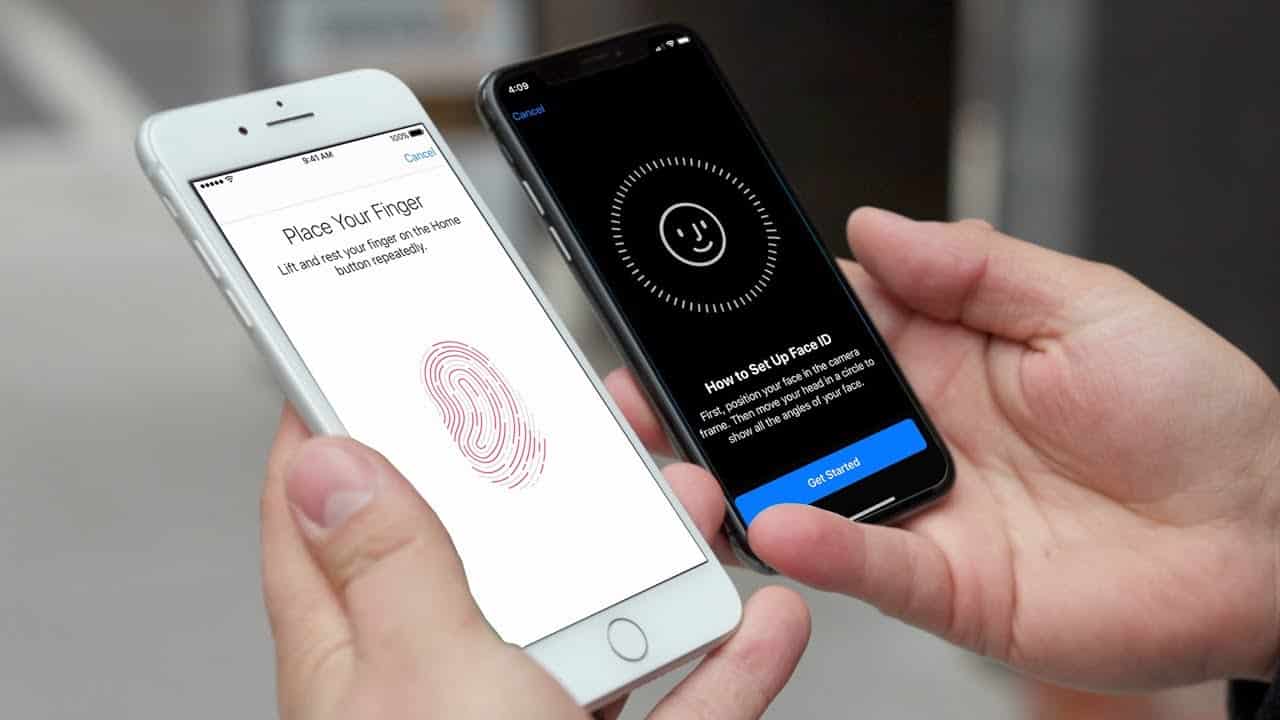 dùng Face ID hoặc Touch ID