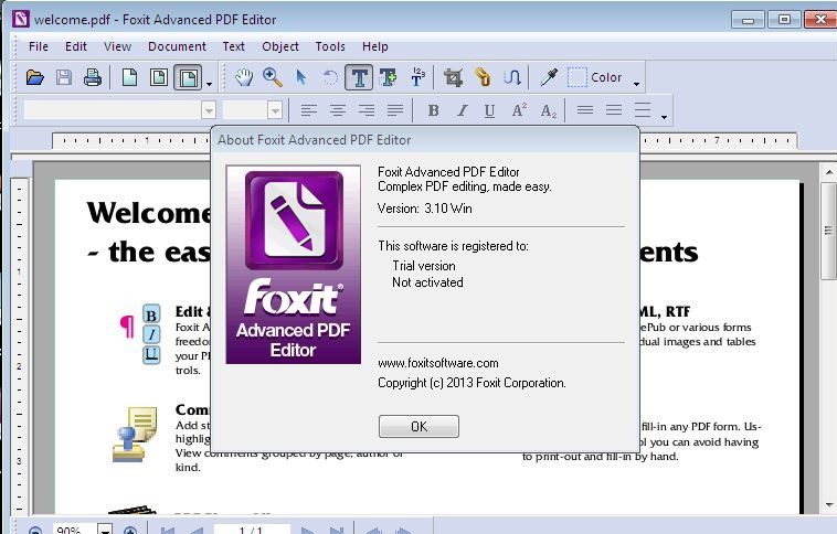 Chỉnh sửa file PDF với phần mềm Foxit PDF Editor