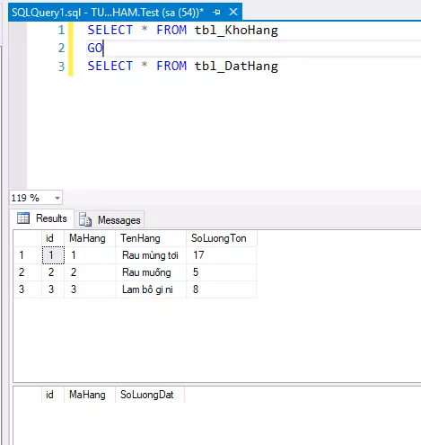 Sử dụng trigger trong SQL qua ví dụ cơ bản.