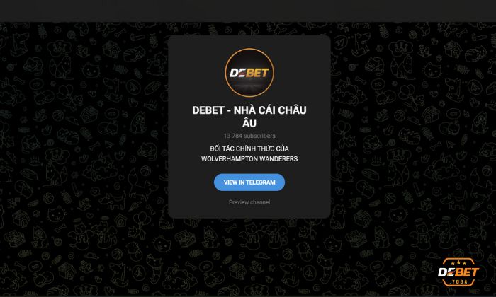 Liên hệ Debet thông qua ứng dụng chat Telegram vô cùng nhanh chóng