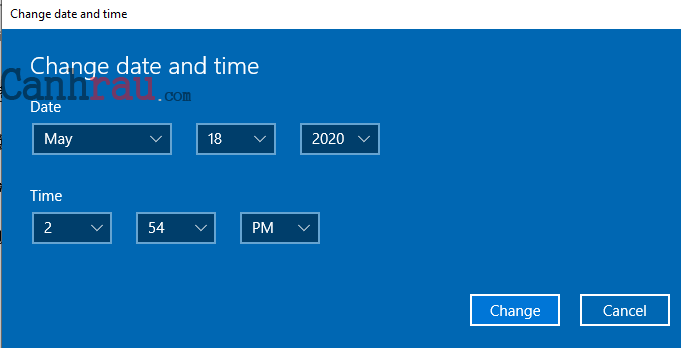 Cách chỉnh thời gian trên Windows 10 hình 4