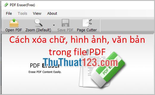 Cách xóa chữ hình ảnh văn bản trong file PDF