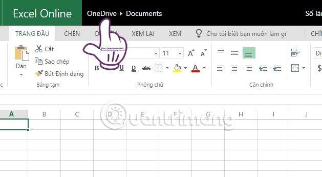 Tải file Excel lên Excel Online