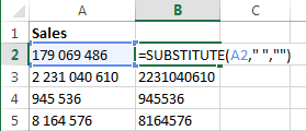 2 cách để loại bỏ dấu cách, khoảng trắng giữa các từ, các số trong ô tính Excel
